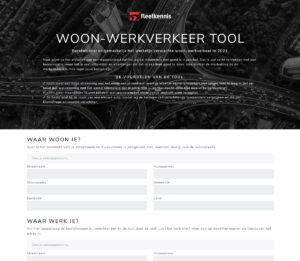 Voorbeeld woon-werktool